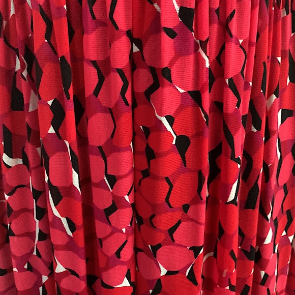 Vivienne Tam MIDI Dress Size 0 Red/Black - Picture 3 of 4